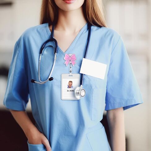 8 قطع من بكرة شارة ممرضة لطيفة لامعة قابلة للسحب، بكرة شارة بقرة بوي ديزي سمايل وجه شارة قابلة للسحب، حامل مشبك لبطاقة الهوية للمكتب والمدرسة والمستشفى والممرضات والمدرسين in Saudi Arabia