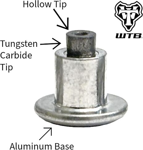 حزمة مسمار WTB ، متوفرة في 100 قطعة أو 314 قطعة ، طرف كربيد متين مع نقطة جوفاء ، وتوافق إطارات الدراجات الدهنية الشاملة ، والجر الشديد والسلامة in Kuwait