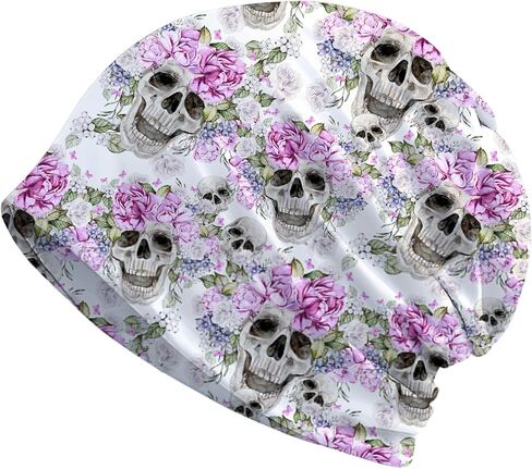 Turquoise Butterfly Women's Slouchy Beanie Hat Cute Turban Hats Cancer Headwear Caps Baggy Skull Sleep Scarf in Saudi Arabia