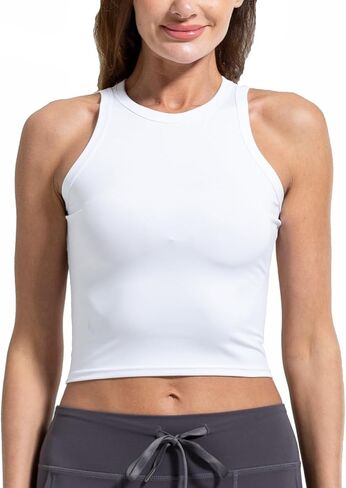 LANBAOSI Women's Workout Tank Top Soft Breathable Quick Dry Athletic Yoga Shirt Stretch Slim Fit Sleeveless Activewear in Saudi Arabia