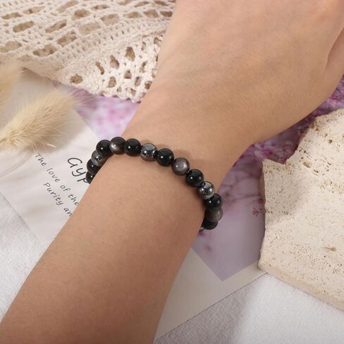 Triple Empath Protection Bracelet for Women Men, Natural Healing Crystal Bracelet in Saudi Arabia