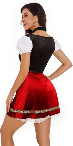 Oktoberfest Outfits Women Traditional Dirndl Dresses Oktoberfest Costume for Bavarian Oktoberfest Halloween Party in Saudi Arabia