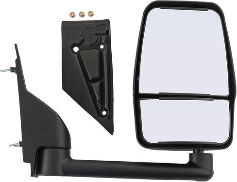 JDMSPEED سائق العرض الجانبي مرآة متوافقة مع 2003-2017 لـ CHEVY Express 1500/2500/3500 2003-2017 لـ GMC Savana 1500/2500/3500 تعديل يدوي غير GM1320426 (عرض الجانب السائق) in Kuwait