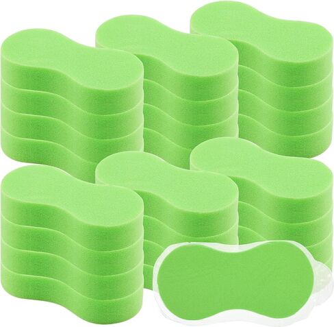 Vesici 24 Pack Large Sponges Bulk Multi-Purpose Extra Large Sponge for Washing Cars Field Day Water Games Household Cleaning Car Boat Bike Kitchen Bathroom Vacuum Compressed Packing (Bright Yellow) in Saudi Arabia