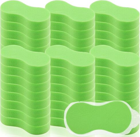 Vesici 24 Pack Large Sponges Bulk Multi-Purpose Extra Large Sponge for Washing Cars Field Day Water Games Household Cleaning Car Boat Bike Kitchen Bathroom Vacuum Compressed Packing (Bright Yellow) in Saudi Arabia