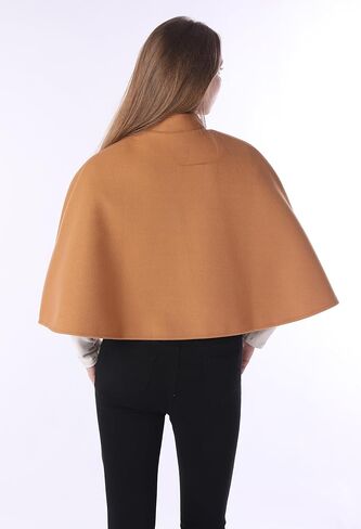 Baoqiya Wool Blend Capelet Capes Capes مقنعين بونتشو الزفاف سرق كيب شال للنساء in Kuwait