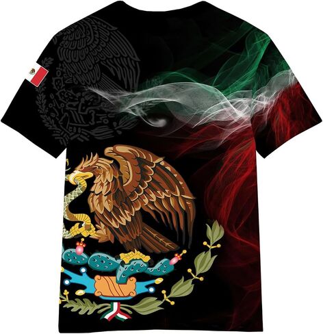 FAYBA Boys Aztec Mexican Shirts Boys Short Sleeves Mexico Shirt Mexico Jersey for Children's Tops in Kuwait