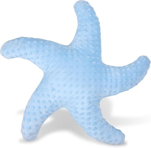 Marble Empire Starfish Pillow Shaped Beach Decorative Throw Pillows Cute Coastal Stuffed Animal Plush Soft Ocean Bedding for Bedroom(Blue) in Kuwait