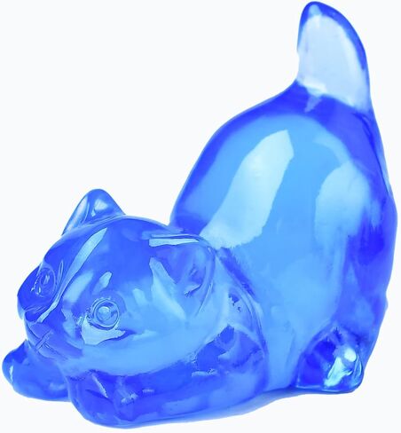 Moonstone Cat Crystal Statue Healing Crystal Reiki Meditation Pocket Gem Guardian Sculpture Home Study Table Desk Decor Collection Gift for Loved Ones in Saudi Arabia