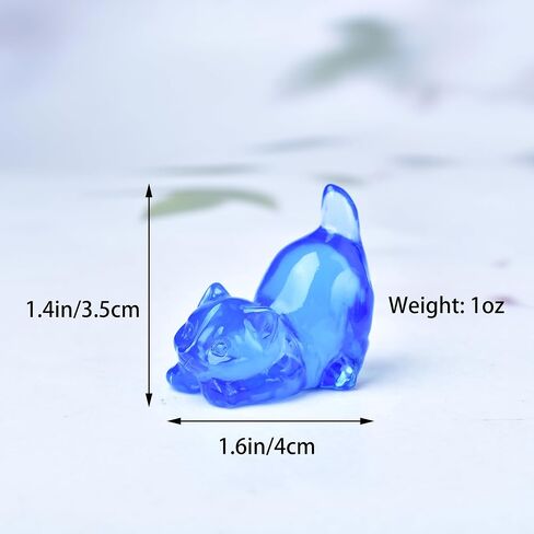 Moonstone Cat Crystal Statue Healing Crystal Reiki Meditation Pocket Gem Guardian Sculpture Home Study Table Desk Decor Collection Gift for Loved Ones in Saudi Arabia