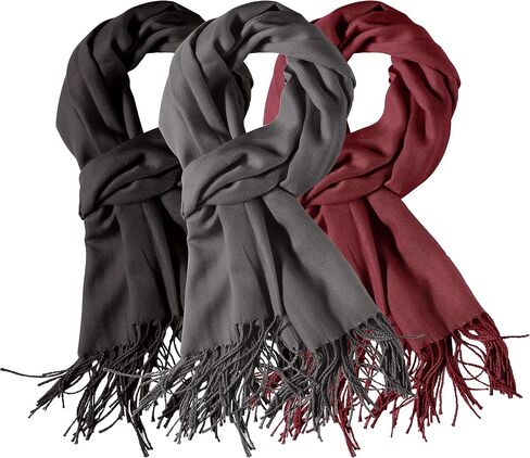 3 Pack Scarves for Women Silky Pashmina Shawls and Wraps Gifts for Women Mom Girlfriend Birthday Anniversary Valentines in Saudi Arabia