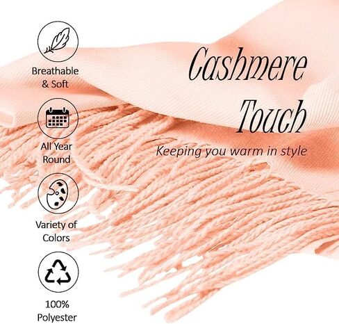 3 Pack Scarves for Women Silky Pashmina Shawls and Wraps Gifts for Women Mom Girlfriend Birthday Anniversary Valentines in Saudi Arabia