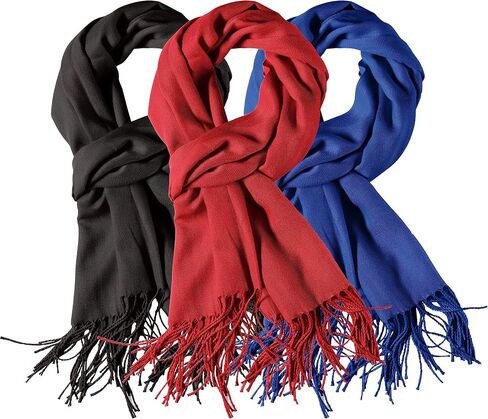 3 Pack Scarves for Women Silky Pashmina Shawls and Wraps Gifts for Women Mom Girlfriend Birthday Anniversary Valentines in Saudi Arabia