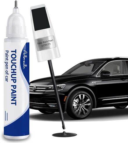 Deep Black Pearl(LC9X/2T) Touch Up Paint for Volkswagen-Exact Match–Chips and Nicks Car Paint Scratch Repair Kit Automotive Paint Pen for Atlas/Beetle/CC/EOS/Golf/GTI/Jetta/Passat/Tiguan in Saudi Arabia