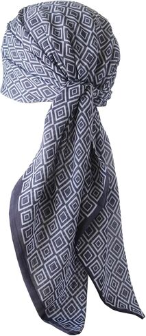 New-Square Head Scarves, Women's Pre-Sewn Design Chemo Scarf for Hair Loss, Alopecia in Saudi Arabia