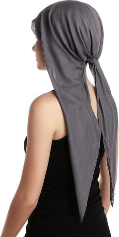New-Square Head Scarves, Women's Pre-Sewn Design Chemo Scarf for Hair Loss, Alopecia in Saudi Arabia