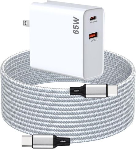PD 30W USB C Fast Charger Compatible with Meta Quest 3 - Dual Port USB + Type C Adapter with 6.6ft C to C Charging Cable for Oculus Quest 2 VR Headset in Saudi Arabia