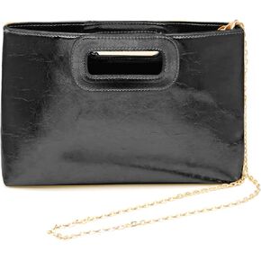Top-Handle Clutch Purses for Women,Elegant PU Leather Evening bag for Prom, Cocktail, and Wedding