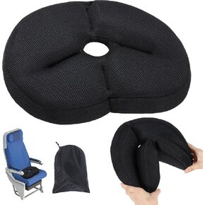 BALAPET Portable Foldable Travel Seat Cushion,Thick Airplane Seat Cushion for Long Flights,Travel Essentials Adjustable Pad for Flying, Airplane, Office, Home, Trains, Cars(14.9x11.8x2.4in)