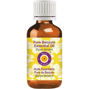 Deve Herbes Pure Benzoin Essential Oil (Styrax Benzoin) Steam Distilled 100ml (3.38 oz)
