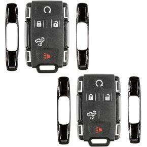 Remote Key Fob Shell 5bth Lift Gate Case for Chevrolet Silverado GMC Sierra (M3N-32337200, 84209236)