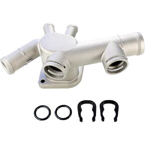 Votex - ALUMINUM Water Coolant Flange is Compatible with 1998-2005 Volkswagen Beetle - Part Number 06A-121-132C