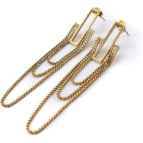 JUN MEIR'S 18K Gold Plated Drop Dangle Earrings for Women, Birthday Anniversary Jewelry Gifts for Wife, Mom, Best Friend