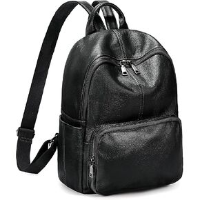 YALUXE Women's Real Leather Backpack Purse Convertible Shoulder Bag Versatile Daypack