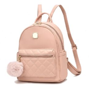 أنا Ihayner Girls Mini Leather Prose Presh Prese Small Backpack Passion Propack for Women ، Purple