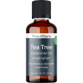 Viva Doria 100% Pure Australian Tea Tree Essential Oil, Undiluted, Food Grade, 30 mL (1 Fluid Ounce)