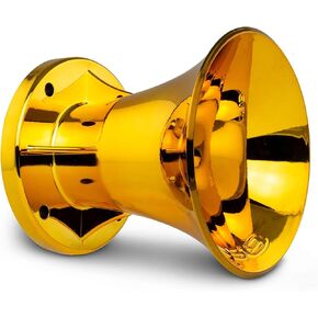 DS18 PRO-HPR/GD 2 Inch Exit Horn Waveguide, Mounting Horn Bolt On 2" No Holes, Exit Waveguide for Drivers, UV Resistant, Gold Chrome Finish