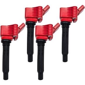 Performance Ignition Coil Pack Set Of 4 Compatible With AUDI A3 A4 A5 A6 A8 Q5 Q7 Q8 RS5 S3 S4 S5 S7 S8 SQ5 SQ7 TT VW BEETLE GOLF PASSAT 1.8T 2.0T 4.0T EA888 GEN3 EA825 For UF716
