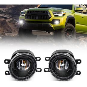 OPP ULITE Tacoma Led Fog Lights for Tacoma 2016-2022, 2014-2022 4Runner, 2014-2019 Tundra, 2007-2014 Camry, 6500K 60W Plug N Play 4.5inch Waterproof Driving Fog Lights Assembly Kit, 2PC Pack