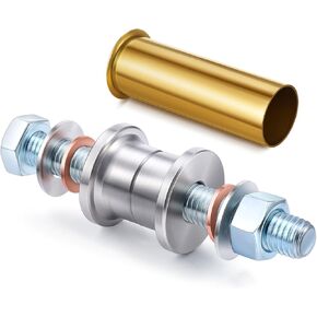 2pcs 1 Inch Drain Pipe Flaring Tool and Brass Drain Pipe Set Boat Drain Pipe 3 x 1 Inches Boat Drain Plugs for Marine Plumbing Replaces Water Marine Transom