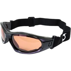 HURRICANE Eyewear Category-5 Jet Ski Water-Sport Floating Goggles Interchangeable Sunglasses to Goggles Black Frame with Driving Mirror Lens