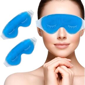 Cold Face Eye Mask, Cooling Mask, Reusable Cold Mask for Hot and Cold Treatment for Eye Strain, Eye Swelling, Eye Redness, Puffy Eyes, Dark Circles, Smooth Fine Lines, and Eye Recover. 1 PCS