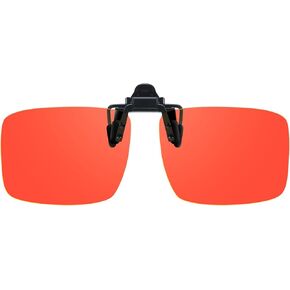 Rectangular Clip-On Flip-Up Blue Light Blocking Glasses for Eyes Strain/Light Sensitive TS803