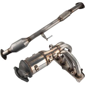PHILTOP Front Exhaust Manifold Catalytic Converter Kit Compatible with Toyota, 1997-2001 Camry 2.2L, 1999-2001 Solara 2.2L Stainless Steel Catalytic Converter Replace# 16288(EPA Compliant)