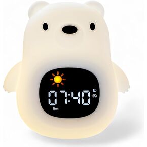 Bumble & Bright - OK to Wake Kids Alarm Clock with Nightlight & Sound Machine | 8 Colors, 6 Sounds, Snooze | Teaches Healthy Sleep Habits & Helps Kids Stay in Bed | Plug-in Powered (Corded)