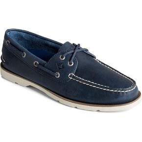 Sperry Men's Leeward 2-Eye Boat Shoe, Blue, 13