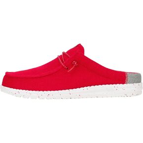 Heydude Wally Slip Varsity Red/Gray Size 12 ، أحذية الرجال ، البغال المريح ، مريح وخفيف الوزن