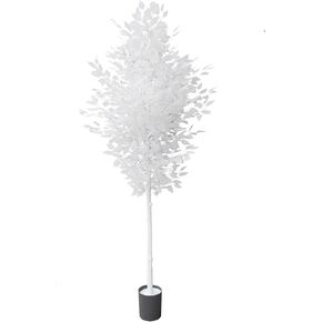 5ft Ficus Trees Artificial, Large White Fake Tree Faux Plant for Home Indoor Wedding Décor in Kuwait