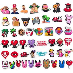 48kinds of Shoe Charms Decorations Bracelets Wristband Different Designs for Kids Girls Decorations Birthday Party Favors Gifts