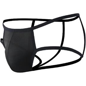 Floerns Men's Cut Out Strappy Brief Breatable G String Thong Jockstrap ملابس داخلية