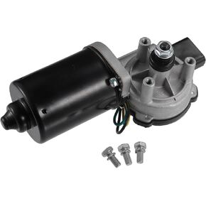 Motoforti Windshield Wiper Motor, Front Wiper Motor, for Jeep Wrangler 2007-2016, Metal, No.68002388AA, Black Silver Tone