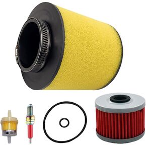 Foreman 450 Air Filter Oil Filter Replacement for Honda Foreman 400 450 TRX400 TRX450 TRX400FW TRX450FE 1995-2004 Honda Rancher 350 TRX350 TRX350FE TRX350FM TRX350TM 2000-2006 Replace 17254-HN5-670