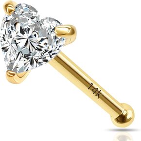 22G/20G Nose Stud 14k Gold Nose Rings for Women Piercing Jewelry for Women Non-Irritating Skin Safe Gold Nose Ring Studs
