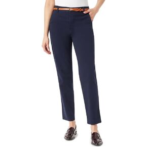 Gloria Vanderbilt Women's High Rise Belted Tapered Trouser Pant Standard
