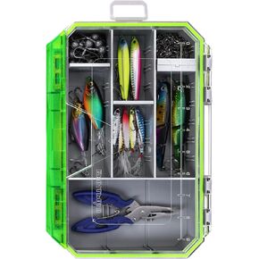 Ghosthor Fishing Tackle Box, Waterproof 3600 and 3700 Tackle Trays, Plastic Tackle Box Organizer with Removable Dividers, Storage Lure Box and Terminal Tackle Storage