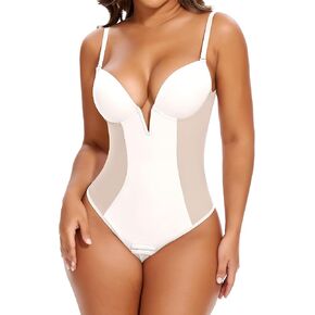 JOYSHAPER Women's V Neck Bodysuits Shapewear Tummy Control Shapewear Top in Saudi Arabia